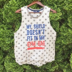 Captain America Workout Tank